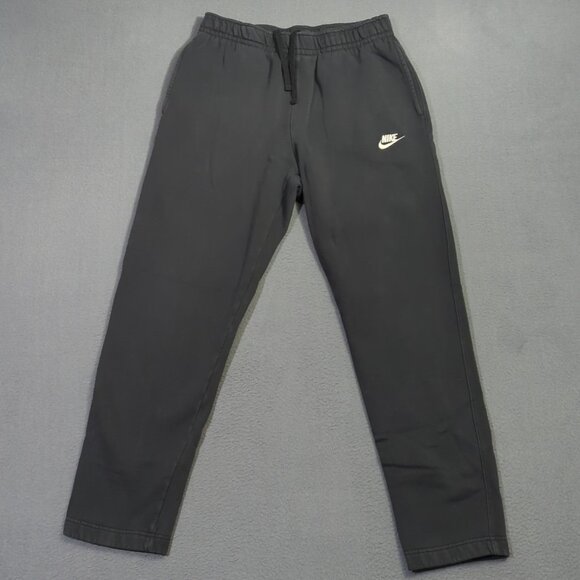 Nike Sportswear Pants Men's M Black Club Fleece Sweatpants Lounge Athleisure - Picture 1 of 13